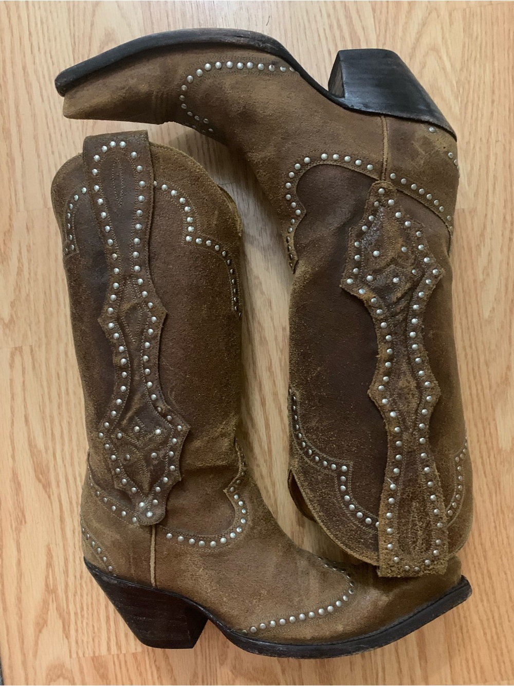 Old Gringo Womens Cowboy Boots
Studded Brown Western Mid Calf Size
7B